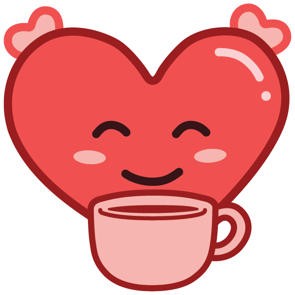 jinx heart with a coffee mug emote